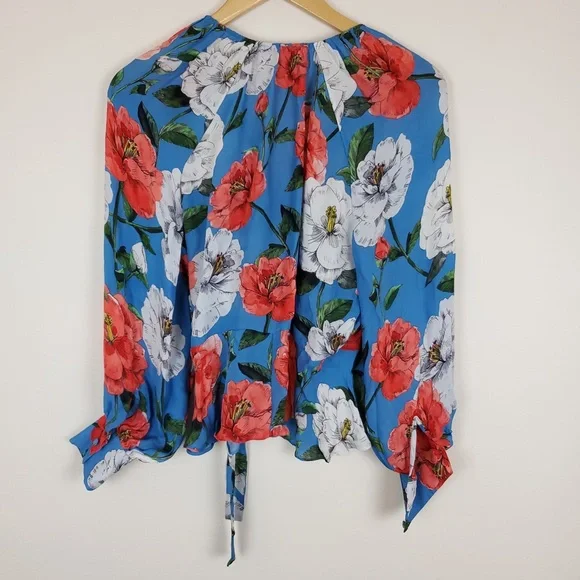 Parker Sheridan Maritime Wildflower Wrap Blouse - Picture 11 of 11